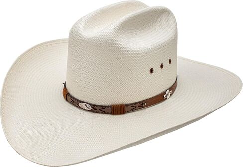 Stetson Unisex Rodeo Natural Cattleman Straw Western Hat Natural 7 3/8 in Saudi Arabia