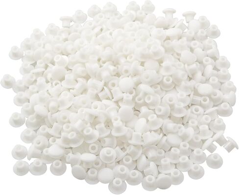 550 قطعة 3/16 بوصة زر دائري من البلاستيك ثقب المقابس خزانة الأثاث الرف غطاء ثقب الحفر المقابس للأقواس أرفف الكتب خزانة لوحة ثقب الأغطية الزخرفية الأبيض in Kuwait