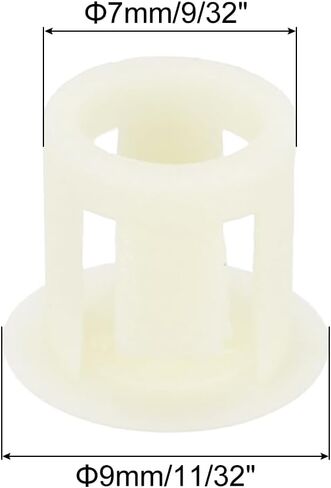 MECCANIXITY 32PCS 7mm(9/32") Beige Plastic Hole Plugs, Flush Type Panel Hole Plugs Insert End Caps for Locking Hole Tubes Furniture Cabinet in Saudi Arabia