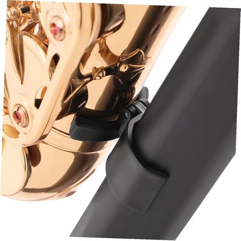 Portable Foldable Tenor Saxophone Stand Rack Black with Blue Case, Practical Saxophone Accessory Holder for Storage and Display in Saudi Arabia