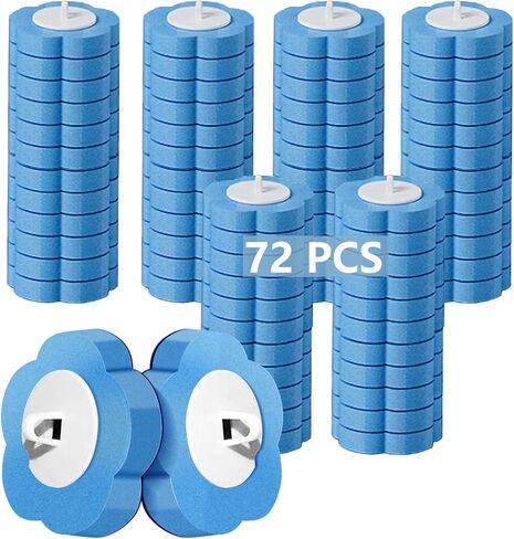 2 Pack Disposable Toilet Brush and Holder Set,Extended Handle with 48 Cleaner Refills Toilet Brush for Toilet Bowl Cleaners,Bathroom Cleaning, Bathtub - Blue (Ocean Fresh Scent) in Saudi Arabia