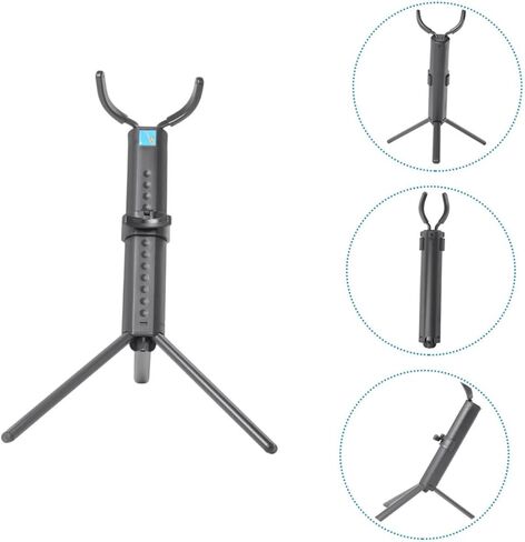 VICASKY Portable Tenor Saxophone Stand Black Folding Saxophone Holder Rack with Blue Case, Stable Tenor Sax Storage Accessory for Music Practice and Performance in Saudi Arabia