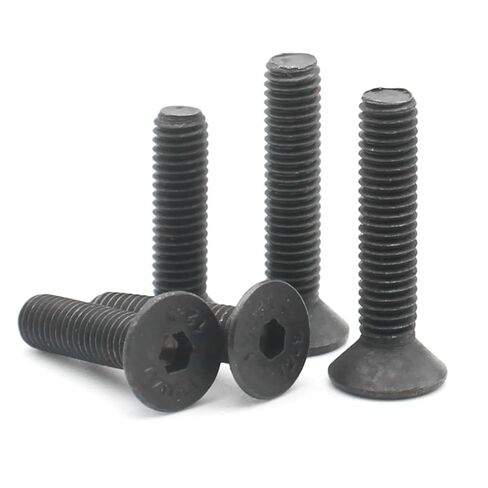 M1.6 3/4/5/6-12MM Carbon Steel Hexagon Socket Flat Countersunk Head Screw Bolts Hex 50Pcs(6mm) in Saudi Arabia