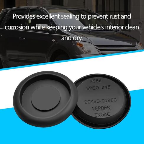 2.17" Rubber Floor Plug Drain Shell Hole Plug 90950-01960 Compatible with Toyota Highlander Tundra Venza Tacoma, 2 Pcs in Saudi Arabia