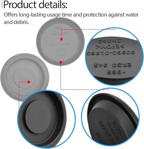2.17" Rubber Floor Plug Drain Shell Hole Plug 90950-01960 Compatible with Toyota Highlander Tundra Venza Tacoma, 2 Pcs in Saudi Arabia