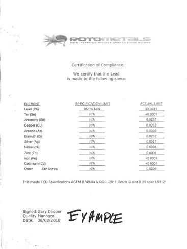 RotoMetals سدادات / أقراص الرصاص لاختراق البراغي على جدران الحماية من الإشعاع 100 الكمية in Kuwait
