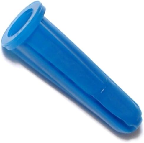 Hard-to-Find Fastener 014973294106 Conical Plastic Anchors, 10-12 x 1-Inch, 100-Piece , Blue in Kuwait