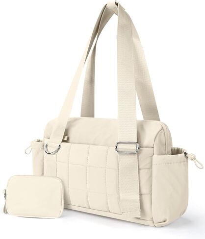 VUUDH حقيبة رياضية صغيرة منتفخة للنساء، يمكن حملها على حقيبة متعددة الجيوب مقاومة للماء، حقيبة رياضية خفيفة الوزن للياقة البدنية، العمل، السفر، التنقل اليومي، وردي in Kuwait