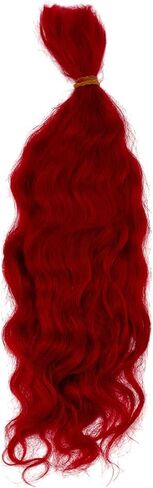 PH Pandahall Doll Doll شعر مستعار Red Mohair Hairs Sefts Soft Curly Hair تمثال شعر مستعار الشعر الاصطناعية لدمى الدمى DIL in Saudi Arabia