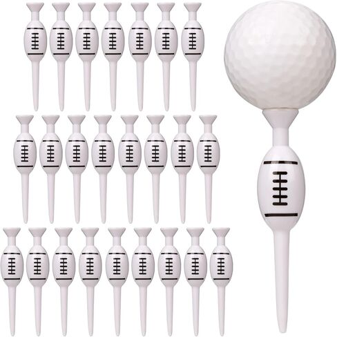 Plastic Golf Tees, Pack of 25, for Height Consistency, Excellent Durability and Stability Tees, Golf Gift for Men Women and Children, Golf Accessories in Kuwait