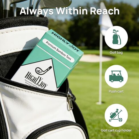 تي شيرتات جولف مضحكة - ملحقات جولف للرجال - هدايا جولف مضحكة للآباء والأصدقاء - 18 عبوة من تي شيرتات الجولف الفاخرة مقاس 3 1/4 بوصة - هدية لعبة الجولف in Kuwait