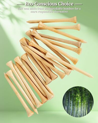 ATPEAM Bamboo Golf Tees 3-1/4'' Golf Tees More Stable Reduce Side Spin and Friction (1000 pcs) in Saudi Arabia