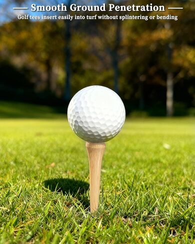 ATPEAM Bamboo Golf Tees 3-1/4'' Golf Tees More Stable Reduce Side Spin and Friction (1000 pcs) in Saudi Arabia