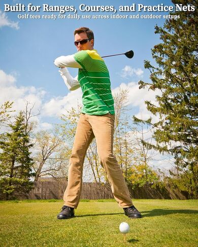 ATPEAM Bamboo Golf Tees 3-1/4'' Golf Tees More Stable Reduce Side Spin and Friction (1000 pcs) in Saudi Arabia