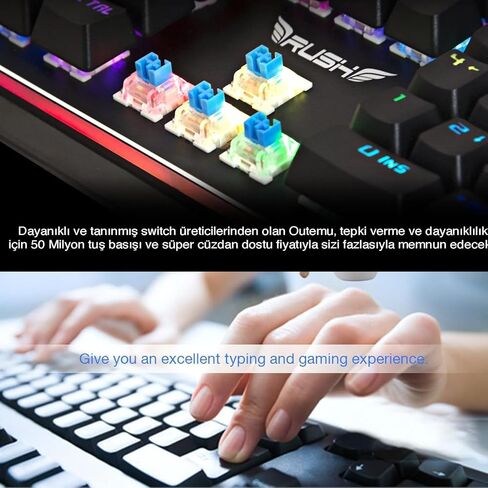 أداة النقر على لوحة المفاتيح، 50 قطعة من المفاتيح الزرقاء، أدوات النقر للمطبوعات ثلاثية الأبعاد، استبدال 3 دبابيس لوحة المفاتيح، مفاتيح لوحة المفاتيح Clicky للوحة مفاتيح الألعاب الميكانيكية LED in Kuwait