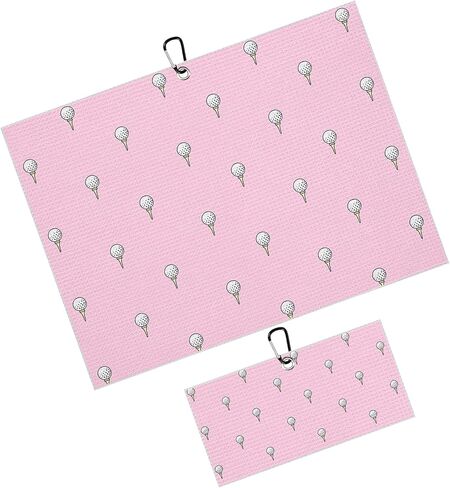 Dark Tropical Floral Golf Towels for Golf Bags with Clip, 2 Pack Microfiber Waffle Vintage Botanical Palm Leaf Golf Towel, Absorbent Accessories for Men Women Golfers in Saudi Arabia