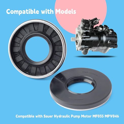 2Pcs UP0450E High Pressure Oil Seal Compatible with Sauer Hydraulic Pump Motor MF035 MPV046 with Spring Metal Skeleton Lip Seal Replacement Parts for Rotary Shaft Sealing in Saudi Arabia