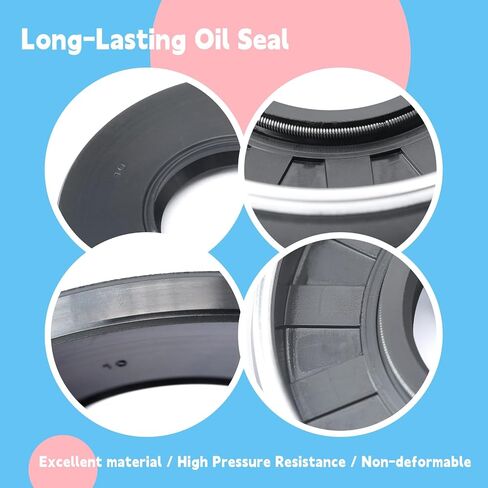 2Pcs UP0450E High Pressure Oil Seal Compatible with Sauer Hydraulic Pump Motor MF035 MPV046 with Spring Metal Skeleton Lip Seal Replacement Parts for Rotary Shaft Sealing in Saudi Arabia