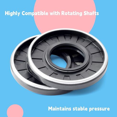 2Pcs UP0450E High Pressure Oil Seal Compatible with Sauer Hydraulic Pump Motor MF035 MPV046 with Spring Metal Skeleton Lip Seal Replacement Parts for Rotary Shaft Sealing in Saudi Arabia