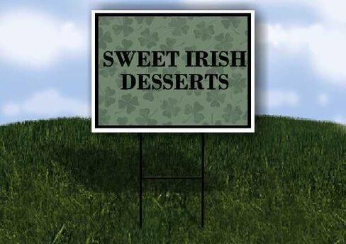 الحلويات الأيرلندية الحلوة، عيد القديس باتريك، البرسيم الأيرلندي الداكن، أسهم اتجاهية، إطار مزدوج الجوانب، مقاس 23 × 23 بوصة. in Kuwait