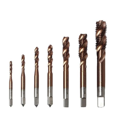 Screw Thread Tap Drill Bits Spiral Flute M2-M10 Machine Taps Right Hand 10Pcs(Color:M14x2) in Saudi Arabia