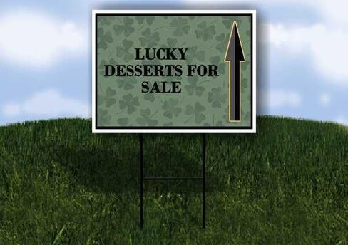 حلويات محظوظة للبيع عيد القديس باتريك الأيرلندي البرسيم الداكن سهام على شكل حرف A من جانب واحد مقاس 23 × 23 بوصة. in Kuwait