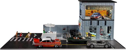 1/64 حالة عرض سيارة موديل للبالغين ، مرآب سيارات DIECAST الممتاز في المنزل لسيارات الألعاب ، مرآب السيارات ، موقف سيارات Diorama مع مصابيح ITH LED 5 أماكن لوقوف السيارات (TCG-Mini Mart) in Kuwait