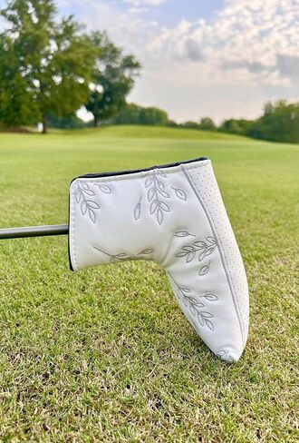 Golf Club Putter Head Cover, Leather Waterproof Magnetic Closure Golf and Blade Mallet Putter Covers Fits All Brands Including Fairway Wood Odyssey Taylormade in Saudi Arabia