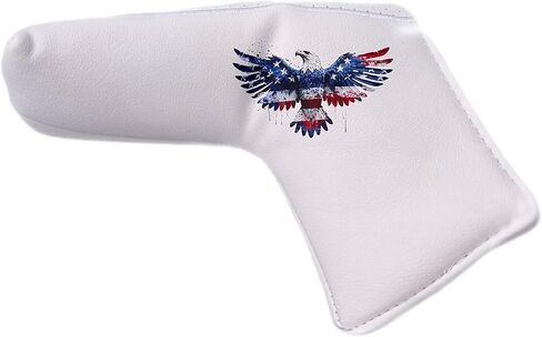 Golf Club Putter Head Cover, Leather Waterproof Magnetic Closure Golf and Blade Mallet Putter Covers Fits All Brands Including Fairway Wood Odyssey Taylormade in Saudi Arabia