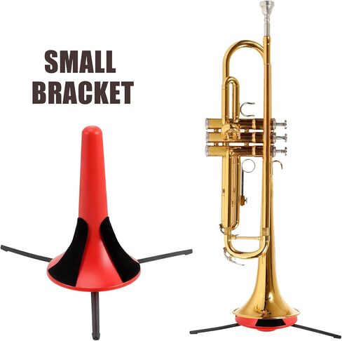 حامل الكلارينيت المحمول الأحمر القابل للفصل من SUPVOX، يدعم الآلات الموسيقية بثلاثة أرجل للأوبوا والفلوت، حامل آلات النفخ المدمج للسفر والتمرين in Kuwait