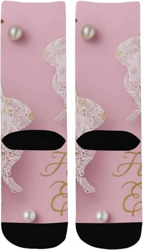 جوارب المشي لمسافات طويلة باللون الوردي لعيد الفصح - جوارب شتوية حرارية سميكة دافئة للأطفال الصغار للأولاد والبنات للمدرسة، والارتداء اليومي والأنشطة الخارجية in Kuwait