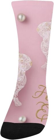 جوارب المشي لمسافات طويلة باللون الوردي لعيد الفصح - جوارب شتوية حرارية سميكة دافئة للأطفال الصغار للأولاد والبنات للمدرسة، والارتداء اليومي والأنشطة الخارجية in Kuwait