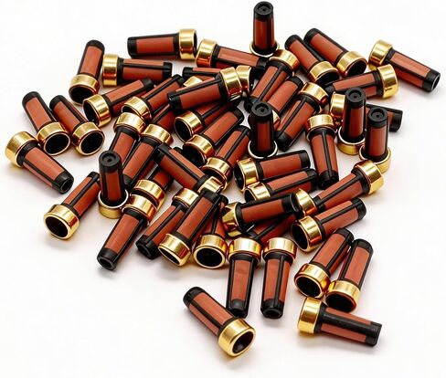 50pcs سلال حقن الوقود مجموعات مرشح 101 ميكرون الإصلاح العالمي [6 مم × 3 مم × 12 مم] in Saudi Arabia