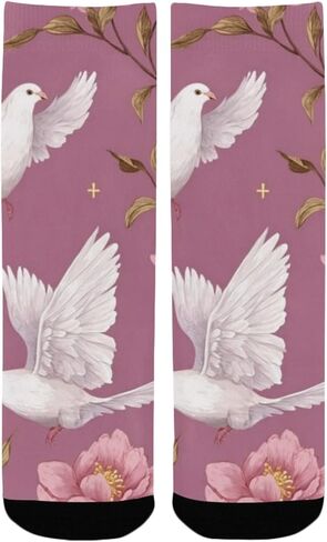 جوارب بيسفول بلوم بيرد الوردية للمشي لمسافات طويلة - جوارب شتوية سميكة دافئة للأولاد والبنات الصغار للمدرسة، والارتداء اليومي والأنشطة الخارجية in Kuwait