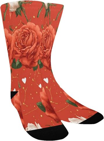 جوارب Sweet Berry Art Flowers للتنزه سيرًا على الأقدام - جوارب شتوية حرارية سميكة دافئة للأولاد والبنات للمدرسة، والارتداء اليومي والأنشطة الخارجية in Kuwait