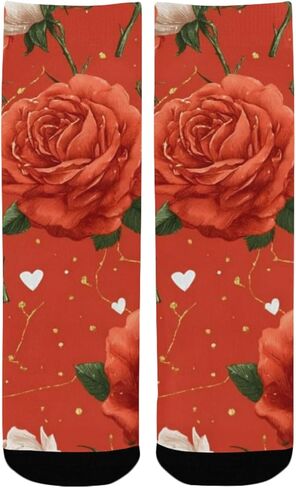 جوارب Sweet Berry Art Flowers للتنزه سيرًا على الأقدام - جوارب شتوية حرارية سميكة دافئة للأولاد والبنات للمدرسة، والارتداء اليومي والأنشطة الخارجية in Kuwait