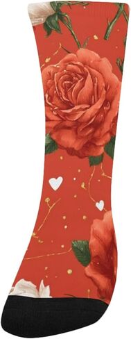 جوارب Sweet Berry Art Flowers للتنزه سيرًا على الأقدام - جوارب شتوية حرارية سميكة دافئة للأولاد والبنات للمدرسة، والارتداء اليومي والأنشطة الخارجية in Kuwait