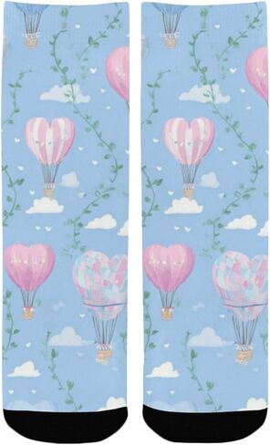 جوارب للمشي لمسافات طويلة في السماء بالون القلب - جوارب شتوية حرارية سميكة دافئة للأطفال الصغار للأولاد والبنات للمدرسة، والارتداء اليومي والأنشطة الخارجية in Kuwait