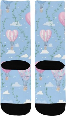 جوارب للمشي لمسافات طويلة في السماء بالون القلب - جوارب شتوية حرارية سميكة دافئة للأطفال الصغار للأولاد والبنات للمدرسة، والارتداء اليومي والأنشطة الخارجية in Kuwait