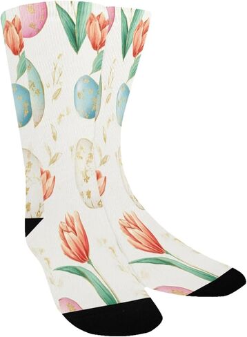 جوارب التنزه سيرًا على الأقدام على شكل بيضة عيد الفصح الربيعية - جوارب شتوية حرارية سميكة دافئة للأولاد والبنات للمدرسة، والارتداء اليومي والأنشطة الخارجية in Kuwait