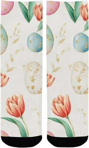 جوارب التنزه سيرًا على الأقدام على شكل بيضة عيد الفصح الربيعية - جوارب شتوية حرارية سميكة دافئة للأولاد والبنات للمدرسة، والارتداء اليومي والأنشطة الخارجية in Kuwait