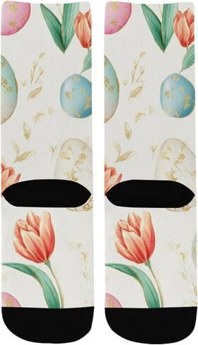 جوارب التنزه سيرًا على الأقدام على شكل بيضة عيد الفصح الربيعية - جوارب شتوية حرارية سميكة دافئة للأولاد والبنات للمدرسة، والارتداء اليومي والأنشطة الخارجية in Kuwait