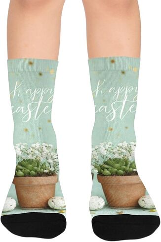 جوارب التنزه سيرًا على الأقدام من عيد الفصح - جوارب دافئة سميكة للشتاء الحراري للأولاد والبنات الصغار للمدرسة، والارتداء اليومي والأنشطة الخارجية in Kuwait