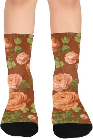 جوارب Basket Clover Art للمشي لمسافات طويلة - جوارب شتوية حرارية سميكة دافئة للأولاد والبنات للمدرسة، والارتداء اليومي والأنشطة الخارجية in Kuwait