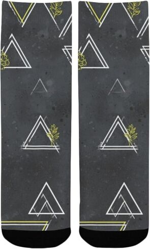 جوارب Hexagon Bloom Vibe للمشي لمسافات طويلة - جوارب شتوية حرارية سميكة دافئة للأطفال الصغار للأولاد والبنات للمدرسة، والارتداء اليومي والأنشطة الخارجية in Kuwait