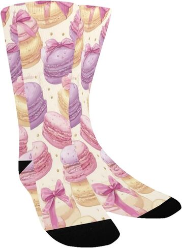 جوارب باستيل معكرون كيك للتنزه سيرًا على الأقدام - جوارب شتوية حرارية سميكة دافئة للأولاد والبنات الصغار للمدرسة، والارتداء اليومي والأنشطة الخارجية in Kuwait