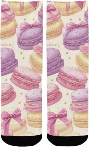 جوارب باستيل معكرون كيك للتنزه سيرًا على الأقدام - جوارب شتوية حرارية سميكة دافئة للأولاد والبنات الصغار للمدرسة، والارتداء اليومي والأنشطة الخارجية in Kuwait