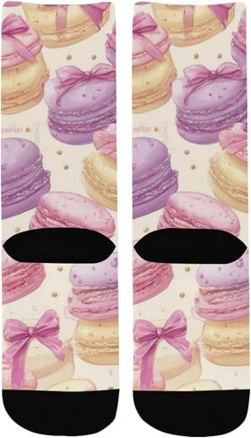 جوارب باستيل معكرون كيك للتنزه سيرًا على الأقدام - جوارب شتوية حرارية سميكة دافئة للأولاد والبنات الصغار للمدرسة، والارتداء اليومي والأنشطة الخارجية in Kuwait