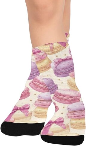 جوارب باستيل معكرون كيك للتنزه سيرًا على الأقدام - جوارب شتوية حرارية سميكة دافئة للأولاد والبنات الصغار للمدرسة، والارتداء اليومي والأنشطة الخارجية in Kuwait