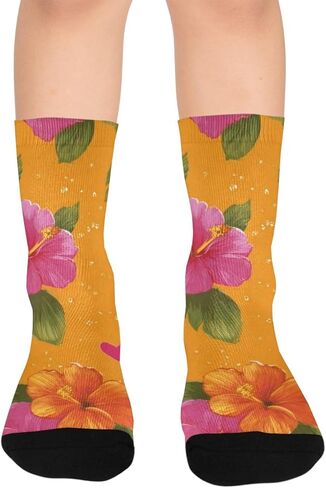 جوارب المشي لمسافات طويلة باللون الوردي - جوارب دافئة سميكة للشتاء الحراري للأولاد والبنات الصغار للمدرسة، والارتداء اليومي والأنشطة الخارجية in Kuwait